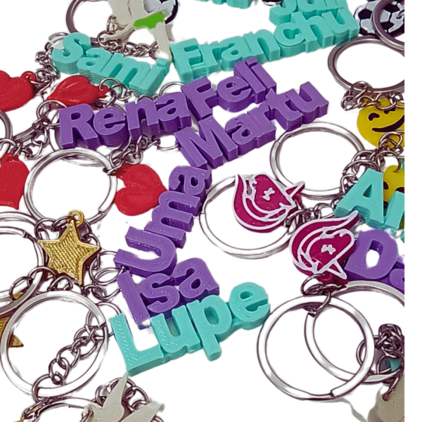 Llavero de nombres personalizados – Packs