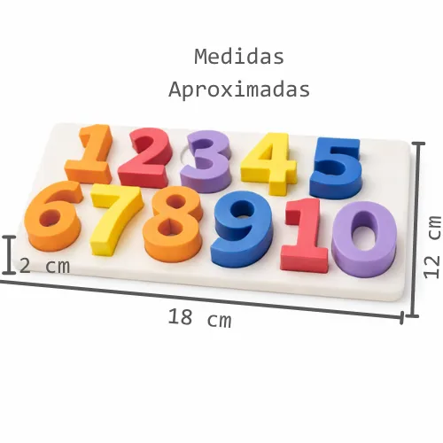 juego didactico numeros encastre niños